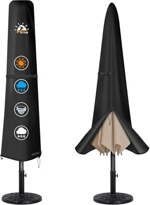 Produktbild von Famanu Schutzhülle für Sonnenschirm 2-3 m - wasserdicht, UV-beständig, 600D Oxford