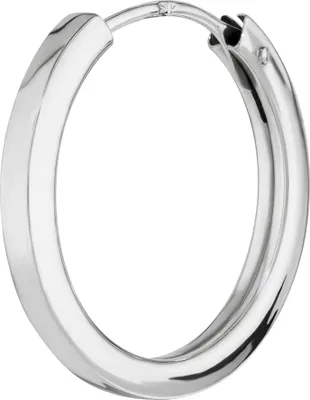 Produktbild von NKlaus Einzel Creole 333 Weiß Gold 8 Karat 12mm Herren Goldohrring Rund Ohrschmuck 14399