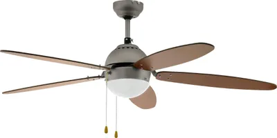 Produktbild von EGLO Deckenventilator Susale, 5 Flügel Ventilator mit Zugkette, Beleuchtung und Sommer Winter Betrieb, AC Motor, Ø 132cm