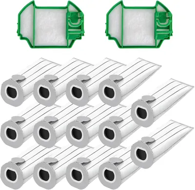 Produktbild von 14 Stück Staubsaugerbeutel für Vorwerk Kobold VK7 FP7 Premium Filtertüten für Kobold,FP7 Staubsaugerbeutel für Vorwerk,VK7 Staubbeutel Ersatzteile（mit zwei Filter）