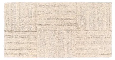 Produktbild von TENDANCE | Badezimmerteppich - Badematte - 45 x 90 cm - beige - Duschvorleger - Badtextilien - Streifenmuster