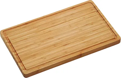 Produktbild von KESPER Profi-Schneidebrett Bambus , 45 x 27 x 3 cm, mit Saftrille, rutschfesten Füßen & abgerundeten Ecken, 58152