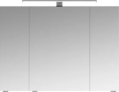 Produktbild von Spiegelschrank SOLINGEN-66 in Anthrazit Hochglanz - B/H/T: 98/70/17cm