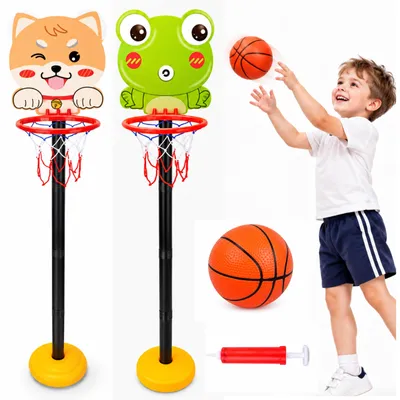 Productafbeelding van Verstelbare Basketbalmand Kikker Groen 110cm