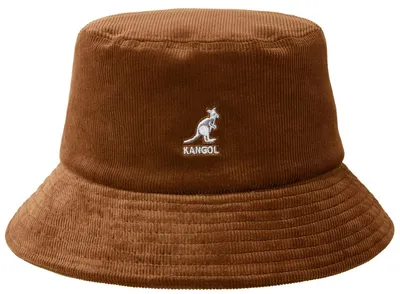 Kangol Unisex modischer Cord Bucket Fischer Hut in braun
