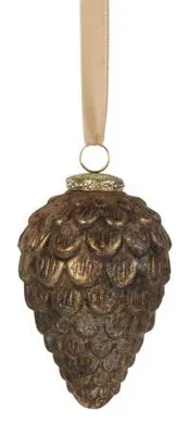 Immagine prodotto di Mars & More: decorazione con pigne di abete, colore marrone anticato, 14 cm