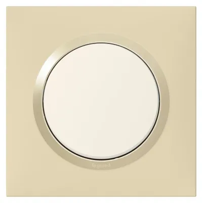 Image de Plaque simple Dooxie, LEGRAND, dune