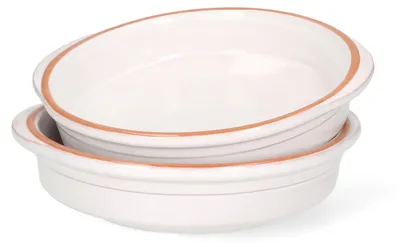 Image de 2 pièces Cazuela BLANC bol en argile Ille Ø 20cm taille L médiéval viking