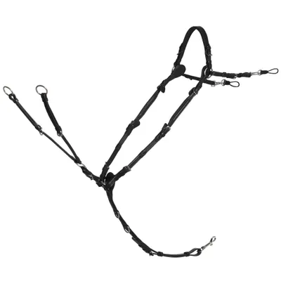 Produktbild von Schockemöhle Sevilla Select Vorderzeug schwarz silber, Größe:WB