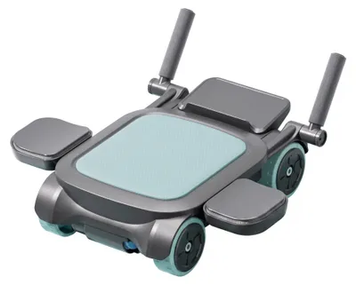 Zdjęcie produktu dla Rolka do ćwiczeń brzucha z 4 kołami, automatycznym powrotem, antypoślizgową powierzchnią, idealna do treningu mięśni brzucha w domu i na siłowni, Obraz wygenerowany przez AI