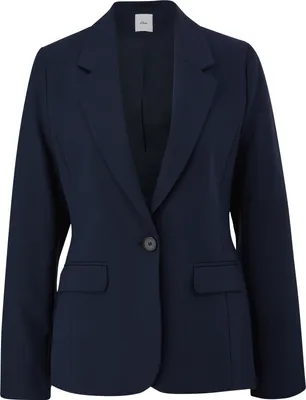 Produktbild von s.Oliver 2134056.5959.34, Weiblich, Blau, Blazer, Reverskragen, Langärmlig, Kleidungsknopf
