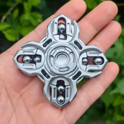 Productafbeelding van EDC fidget slider - Stemvork - Vingertopgym - Stressverminderend speelgoed voor volwassenen - Lange draaitijd