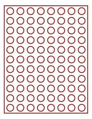 Produktbild von Lindner 2510E Velourseinlage rot 2510E (Ø 21,5 mm)