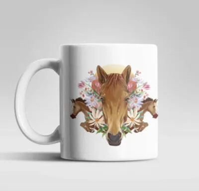 Produktbild von Pferde Kaffeetasse Teetasse mit Motiv
