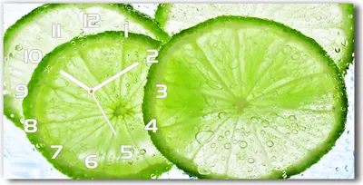 Immagine prodotto di Orologio da parete in vetro – 60x30 cm - Quadro in vetro - Orologio in vetro - Vetro temperato - Lancette bianche - Calce sotto l'acqua