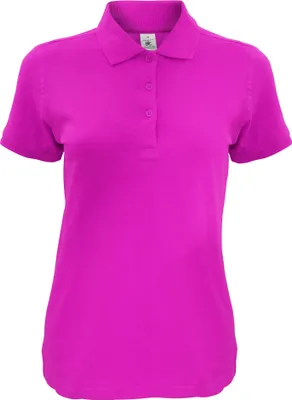Produktbild von B&C Damen Safran Kurzarm Polo-Shirt RW4828 (S) (Fuchsia)