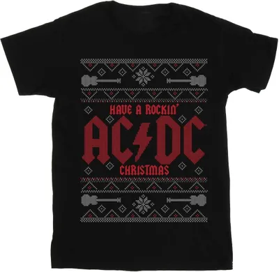 Image de ACDC - "Have A Rockin Christmas" T-shirt pour homme BI6913 (M) (Noir)