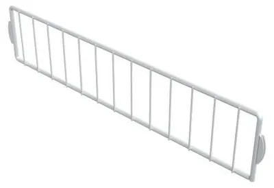 Produktbild von INTEGRI Weiss Regalteiler 420mm Garderobensystem Fachteiler Drahtregal Ordnung