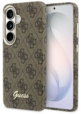 Zdjęcie produktu dla Etui Guess 4G Script Magsafe Do Samsung Galaxy S26 Brązowy