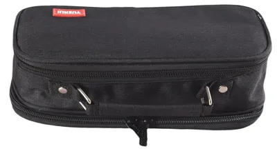 Produktbild von Federmäppchen, 5 Fächer, große Größe, Uni, blau, schwarz