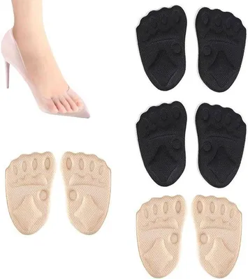 Immagine prodotto di Comodi cuscinetti antiscivolo per il mesopiede da donna - cuscinetti traspiranti per scarpe - 4 paia