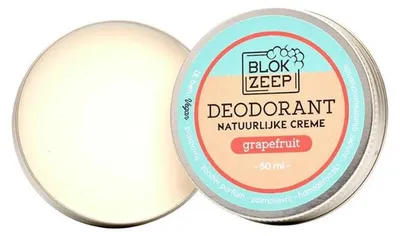 Productafbeelding van Blokzeep Deodorant Crème - Grapefruit 50 ml