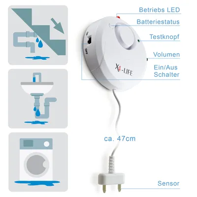 Produktbild von X4-LIFE Security Wasser-Alarm 5er-Set