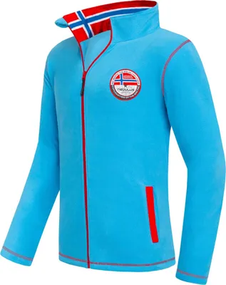 Zdjęcie produktu dla Kurtka polarowa Nebulus ORDI men, ciepła kurtka polarowa, z długim zamkiem błyskawicznym, P5423 - men, malibu blue, L