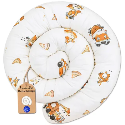 Produktbild von LEANBE Bettschlange Stillkissen – Vielseitiges Seitenschläferkissen - 150-400 cm Feuerwehrteddy 200 cm