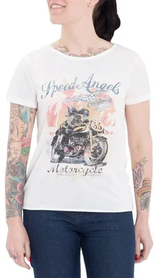 Produktbild von Queen Kerosin T-Shirt - Racer Girls Weiß S