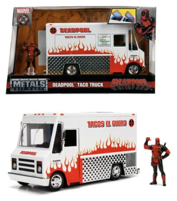 Produktbild von Deadpool – Foodtruck + Deadpool-Figur – 1:24