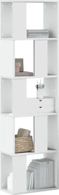 Produktbild von "im Angebot" Bücherregal, Standregal, Aufbewahrungsregal, 5 Böden Weiß 45x23,5x162,5 cm Holzwerkstoff - Aktenregal CC23858