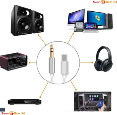 Produktbild von Type C to 3.5mm Aux Kabel für Samsung Huawei xiaomi USB C to Audio typ C 1m