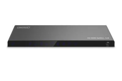 Productafbeelding van DIGITUS DS-55338, 4K HDMI splitter, 1-weg naar 8-weg, 4K/60Hz, HDCP 2.2, zwart
