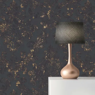 Produktbild von TADESSI Tapete Barock Giulia M1-No.392 Vliestapete Schwarz Gold BarockTapete mit Ornamenten Wohnzimmer Schlafzimmer