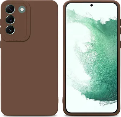 Produktbild von Cadorabo Hülle für Samsung Galaxy S22 PLUS Schutz Hülle in Braun TPU Silikon Etui Case Handyhülle