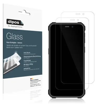 Produktbild von 2x Schutzfolie für Oukitel WP32 - Anti-Shock 9H Folie dipos Glass Kunststoffglas
