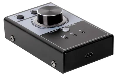 Zdjęcie produktu dla Kontroler głośności USB do komputera PC z funkcją wyciszania jednym przyciskiem, 3 tryby pracy, obsługa Plug & Play dla systemów Windows 7/8/10 i Mac – regulacja głośności głośników za pomocą pokrętła