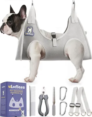 Productafbeelding van Loflaze hangmat voor honden en katten, geschikt voor verzorging, inclusief nagelknipper
