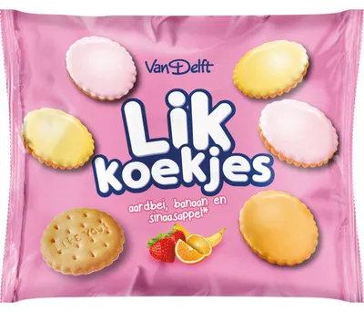 Image de Van Delft Likkoekjes 200g – Biscuits croustillants et délicieux pour le café et les collations