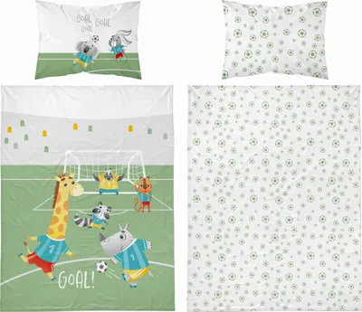 Produktbild von Bambus-Bettwäsche für Babybett 90x120 Safari Field