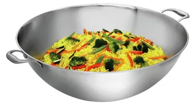 Obrázok produktu pre Bartscher XXL panvica wok z nehrdzavejúcej ocele, Ø 510 mm, 22 litrov, W510F, ploché dno, 105731