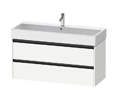 Zdjęcie produktu dla Duravit Ketho.2 - Szafka pod umywalkę 549x1184x460 mm, 2 szuflady, biały matowy K25279018180000