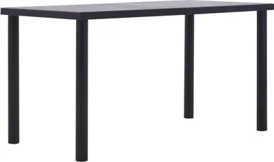 Produktbild von Maison Exclusive - Esstisch Schwarz und Betongrau 140 x 70 x 75 cm MDF