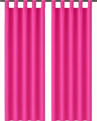 Image de Écharpe décorative Ellen à boucles, lot de 2, rose, 140 x 145 cm
