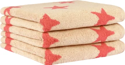 Produktbild von Cawö Handtuch New Stars Farbe beige/pink Größe 50x100