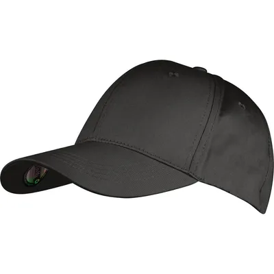 Produktbild von CrisMa 6 Panel Baseballcap aus recycelter Baumwolle / Farbe: schwarz