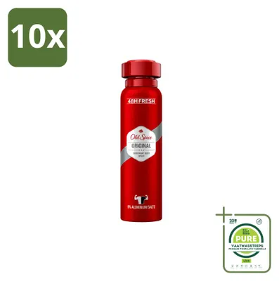 Zdjęcie produktu dla 10 sztuk dezodorantu Old Spice Original w sprayu - pojemność 150 ml - opakowanie zbiorcze