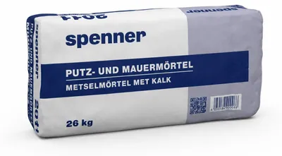 Obrázok produktu pre Spenner Putz- und Mauermörtel 25kg - für Innen- und Außenbereich, auch für Feuchträume geeignet