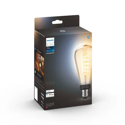 Obrázek produktu pro Philips ST72 Edison – chytrá žárovka s paticí E27, Chytrá žárovka, Bluetooth/Zigbee, LED, E27, ST72, Teplá bílá, Chladná bílá